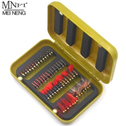 MNFT 56/40Pcs Beads Head Fly Fishing Flies Set Dry Flies With a Box  Artificial Nymph Bait Trout Bass Blue Gill Fly Flie Combo