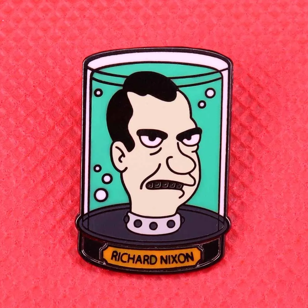 Richard Nixon enamel pin presidential campaign political brooch America president badge politics election pins men jewelry gift