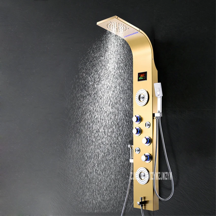 Panel de ducha LED S9-L para el hogar, grifo de ducha de acero inoxidable 304 de alta calidad, sistema de ducha de baño termostático