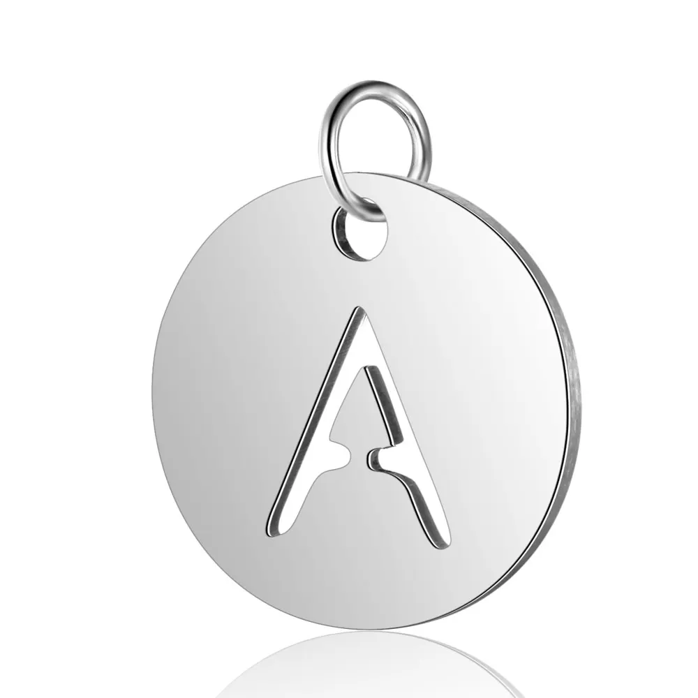 10 Pieces Stainless Steel Initial Name A-Z Letters Charm Wholesale AAAAA Quality Pendants Never Tarnish DIY Jewelry Charms