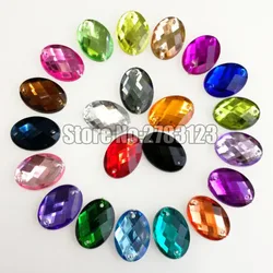 8x10mm 10x14mm 13x18mm 18x25mm oval shape High quality Acryl sew on rhinestones with two holes,diy/clothing accessories