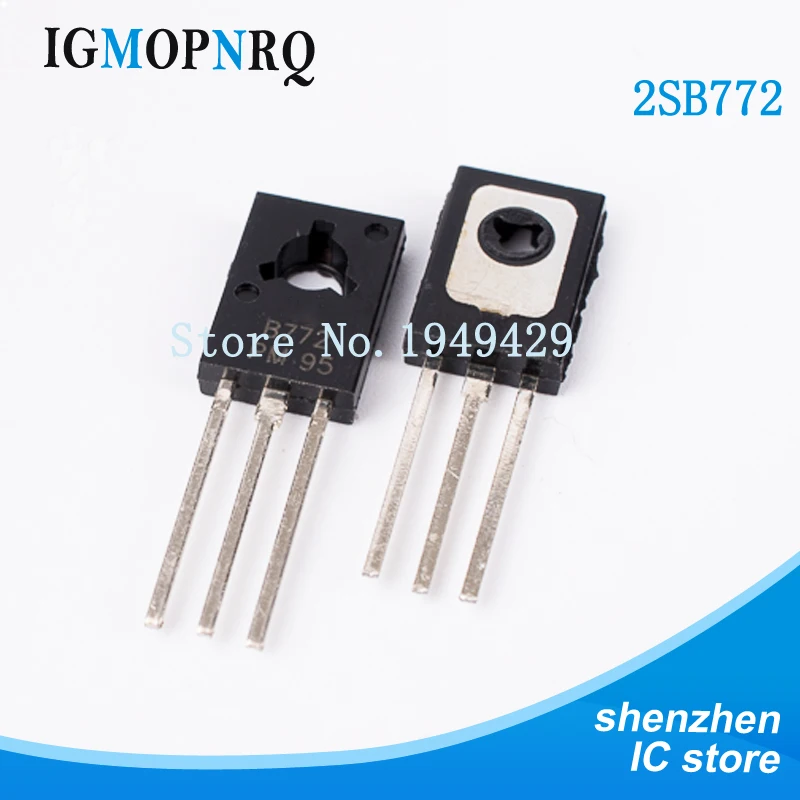20 sztuk/partia trioda tranzystor B772 2SB772 TO-126 3A/40V PNP trioda mocy nowy
