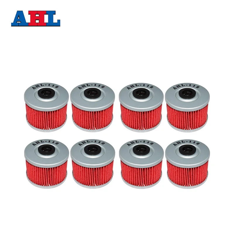 8Pcs Motorcycle Parts Oil Filter For HONDA NX650 DOMINATOR 650 NX650DOMINATOR 650 NX 650 DOMINATOR 1988-2002