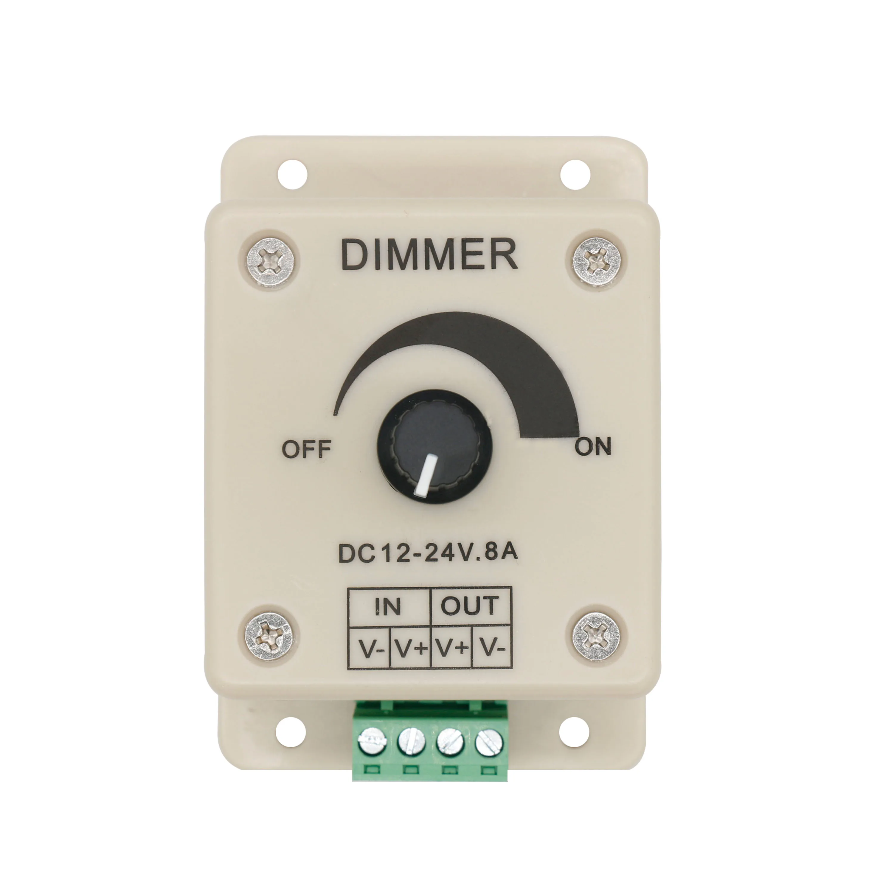 Imagem -05 - Led Dimmer Switch Driver Led 8a Regulador de Tensão Controlador Ajustável para Luz de Tira Led e Interruptor Escuro Dc12v Dc24v