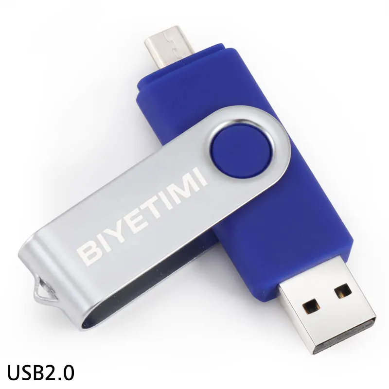 Biyetimi Usb flash drive 32gb Pendrive 64gb OTG 2.0 128gb Pen Drive 4gb 8gb Micro memory stick Disk for Phone and PC