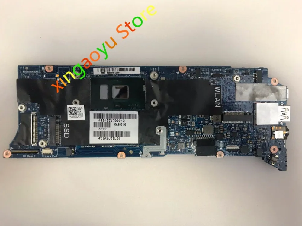 For DELL For XPS 13 9360 Laptop Motherboard i7-7500U CPU 8GB RAM LA-D841p 6WFFT 6WFFT CN-06WFFT 100% Test OK