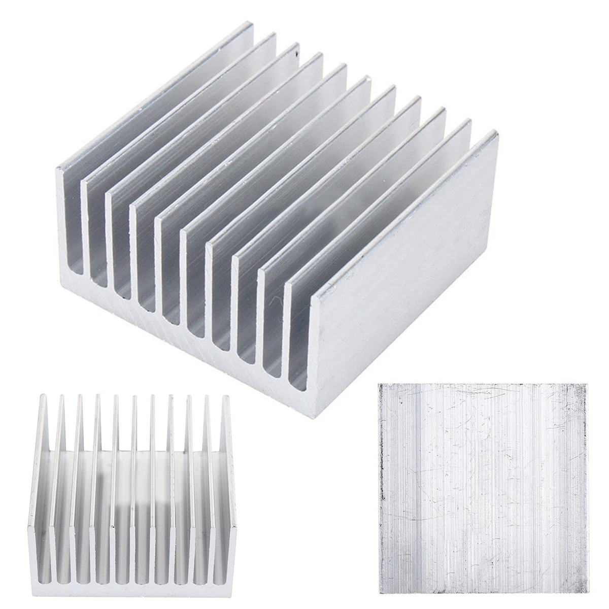 

1 Piece New White 11 Tooth 40mm*40mm*20mm Aluminium Radiator Heatsink Heat Sink