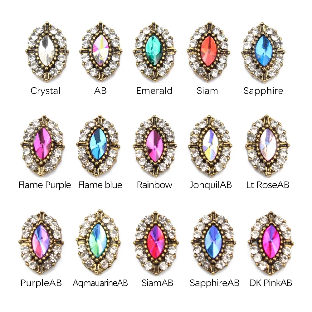 Hot Sale10/30pcs/lot Horse eye Design 3D Nails Art Decorations Rhinestones for Nails Studs Accessories Manicure Jewelry DIY Tips