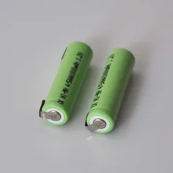 2-5PCS 1.2V 4/5AAA Rechargeable battery 1000mah 4/5 AAA nimh ni-mh cell with soldering tabs for electric toothbrush shaver