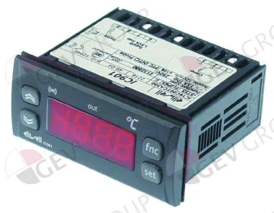 ELIWELL 71x29มิลลิเมตร12,00โวลต์AC/DCกทช/PTC-50รุ่นIC902ถึง150องศาCจอแสดงผล3 integrantหลัก