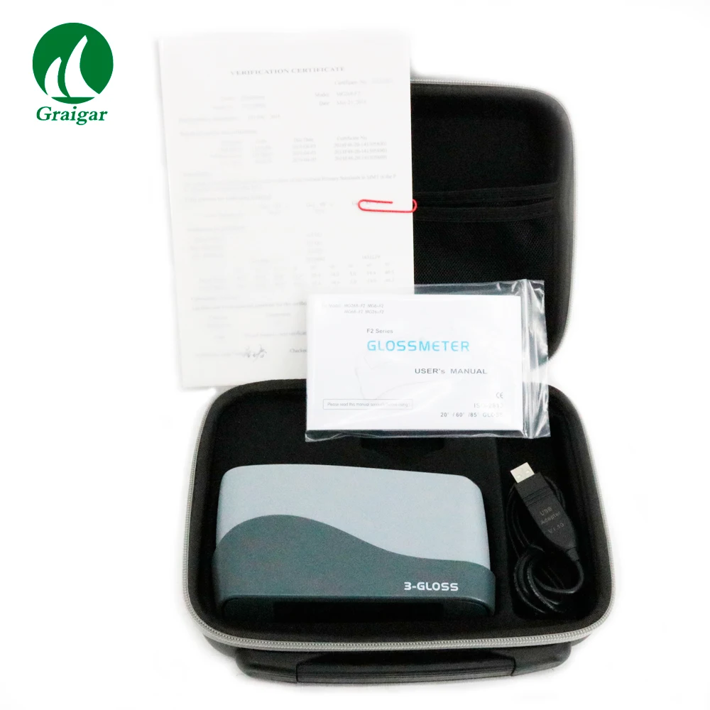 MG268-F2 medidor portátil handheld do brilho de digitas, multi ângulo 20 60 85 do medidor do brilho