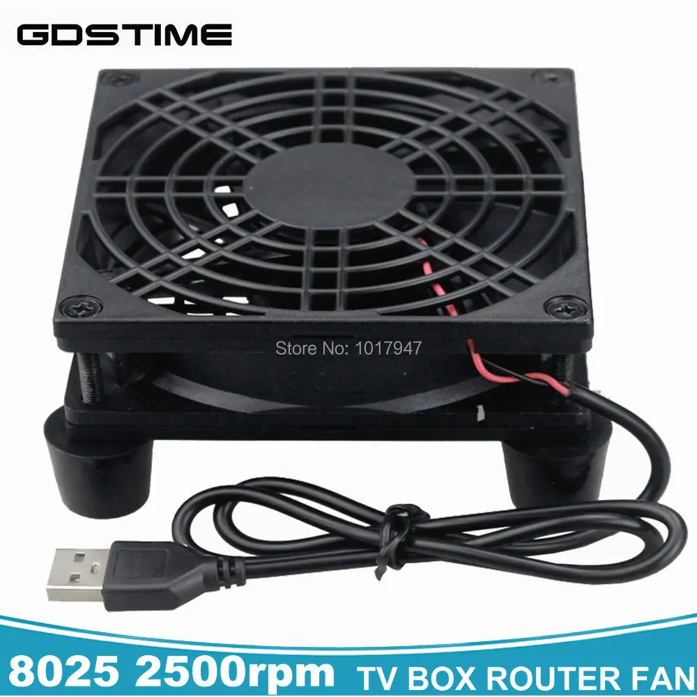 

10PCS Gdstime 5V DC Brushless 80mm USB Fan Computer PC Case Cooler Wireless Router Cooling TV box Fan W/ Screws Protective Net