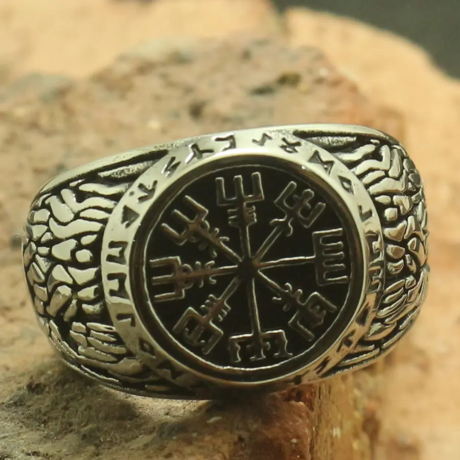 Size 7 to Size 14 Men Boy 316L Stainless Cool Newest Viking Vintage Ring