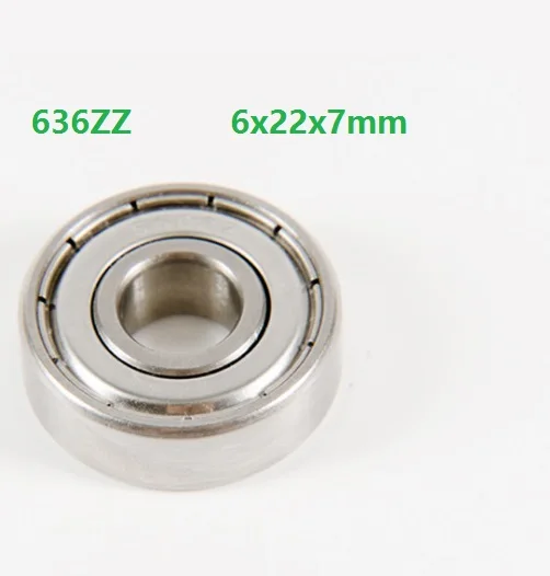 

50pcs/100pcs 6x22x7mm 636ZZ 636-ZZ 636 ZZ Z 636Z 6*22*7mm Deep Groove Ball bearing Miniature Mini Ball Bearings