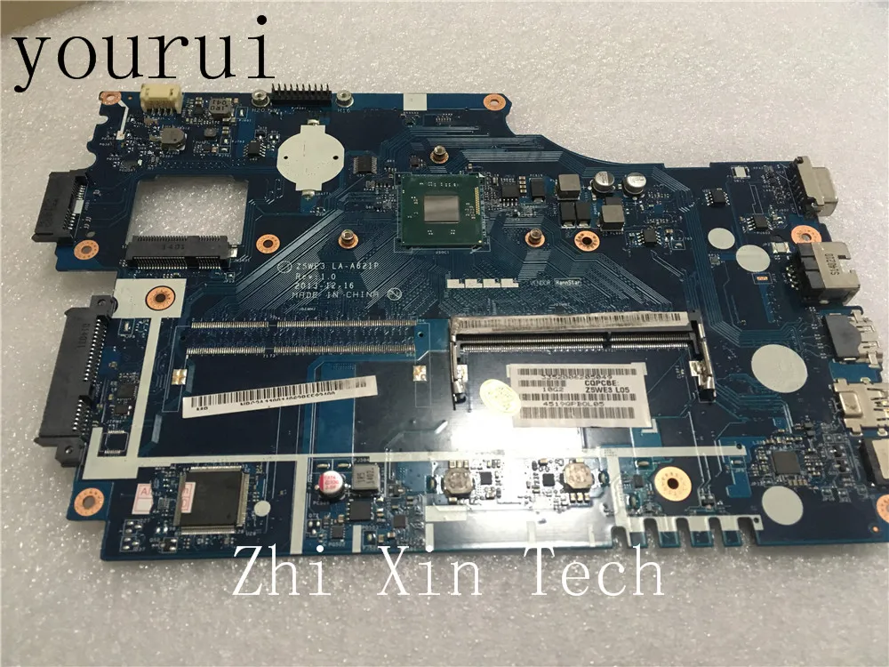 yourui For Acer Aspire E1-510 E1-510-2500 Laptop Motherboard Z5WE3 LA-A621P With  cpu Test work 100% original