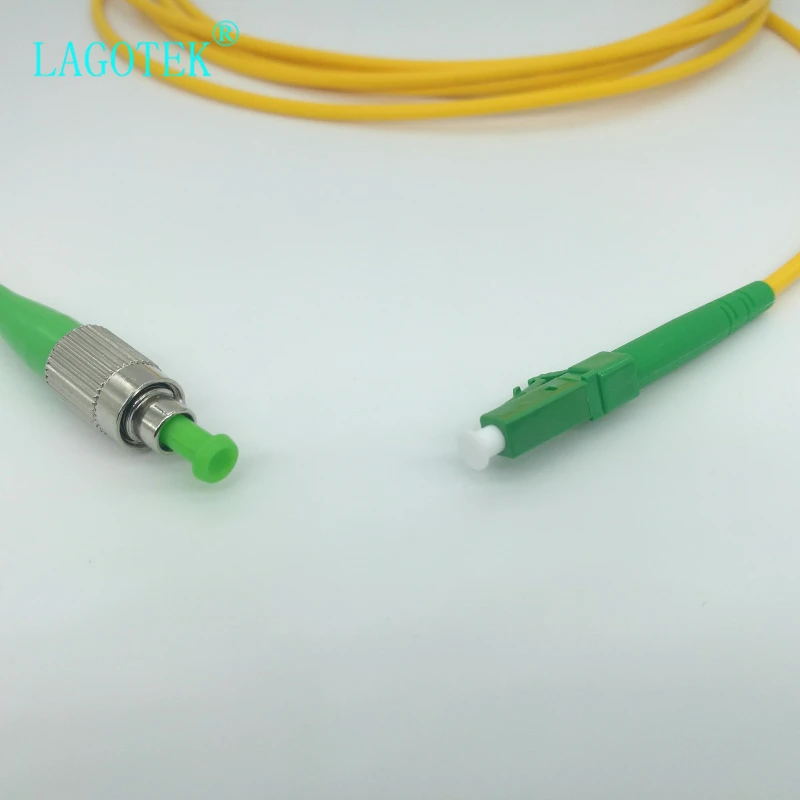 10 개/가방 lc APC-FC apc 3 m 심플 렉스 모드 광섬유 패치 코드 케이블 2.0mm 또는 3.0mm ftth 광섬유 점퍼 케이블 무료 배송