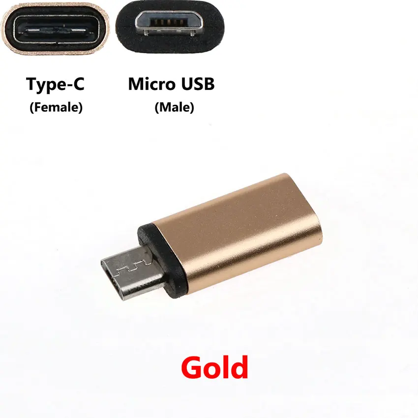 cltgxdd Type-C Female Connector to Micro USB Male Converter Data Adapter High Speed Android Certified Cell Phone Accessories