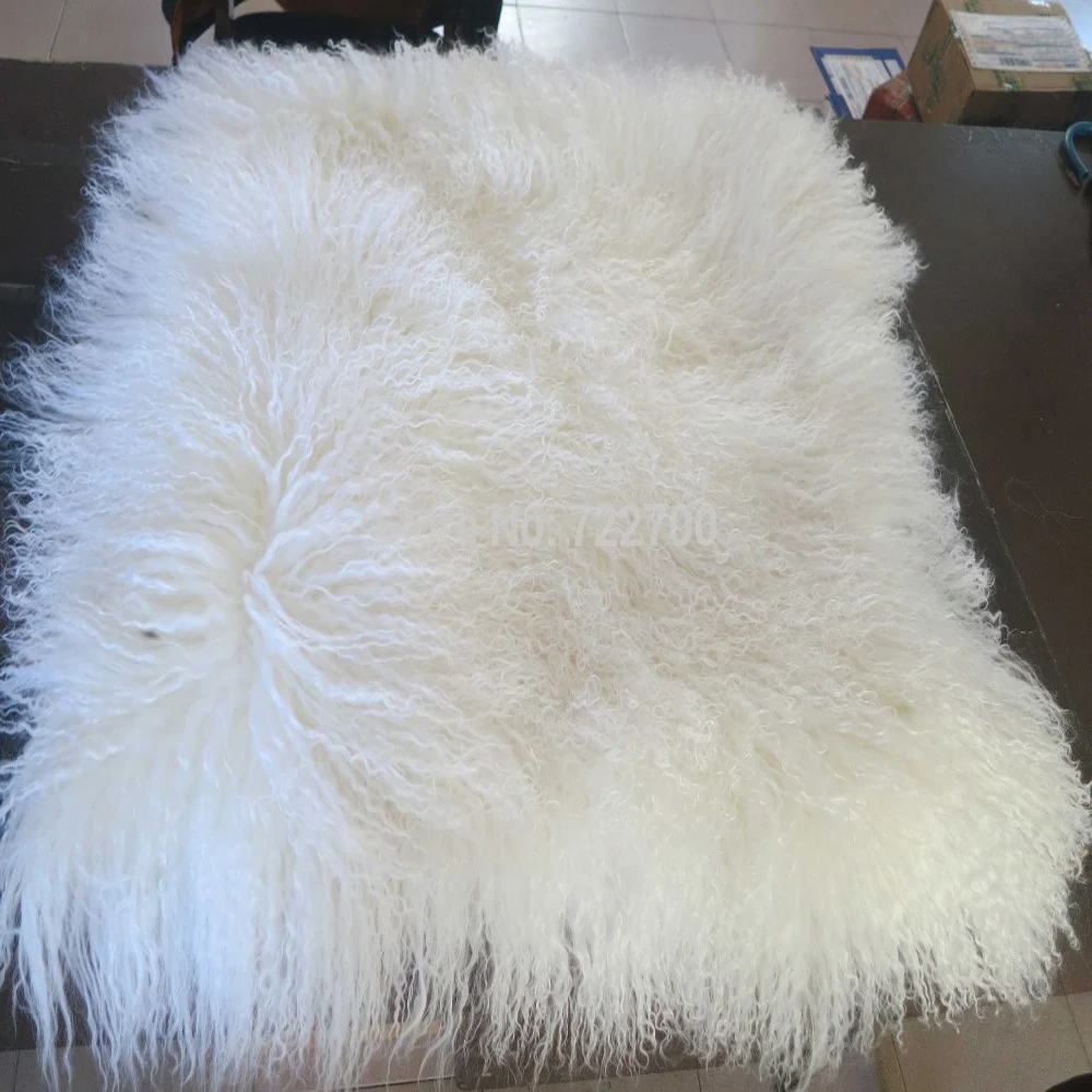 

Tibetan Lamb Fur Pillow Cover Mongolian Fur Cushion Covers Decorative Pillows Real White Home Decor