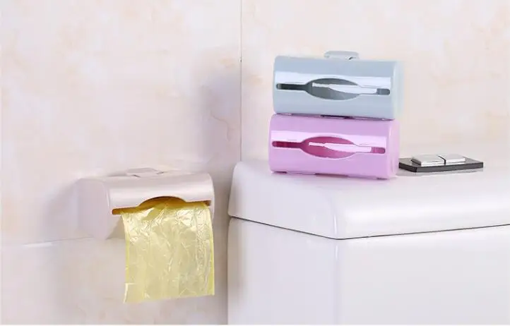 1PC Garbage Bag Storage Box Wall New Multi-purpose Storage Organizer Bag Storage Box Container Stash Box OK 0828