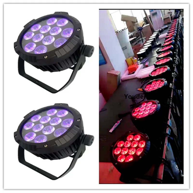 8 pieces Waterproof outdoor par can 12x18W 6 in 1 led par light led stage par can ip 65 led par