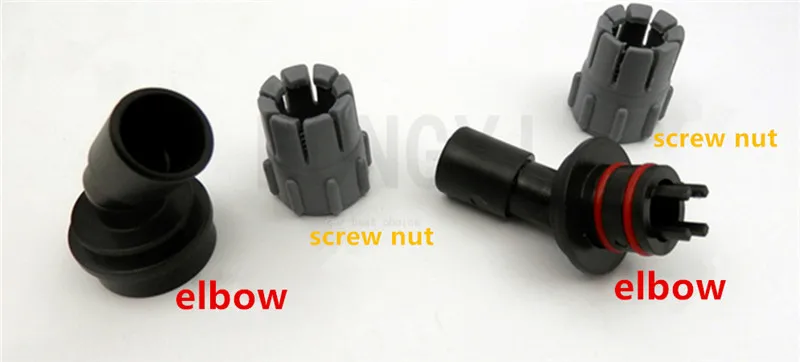 JEBO 2pieces/lot aquarium external filter bucket elbow nut fitting AP825 835 828 838 829 839/AP803 805 809 809B 810 815 819 819B