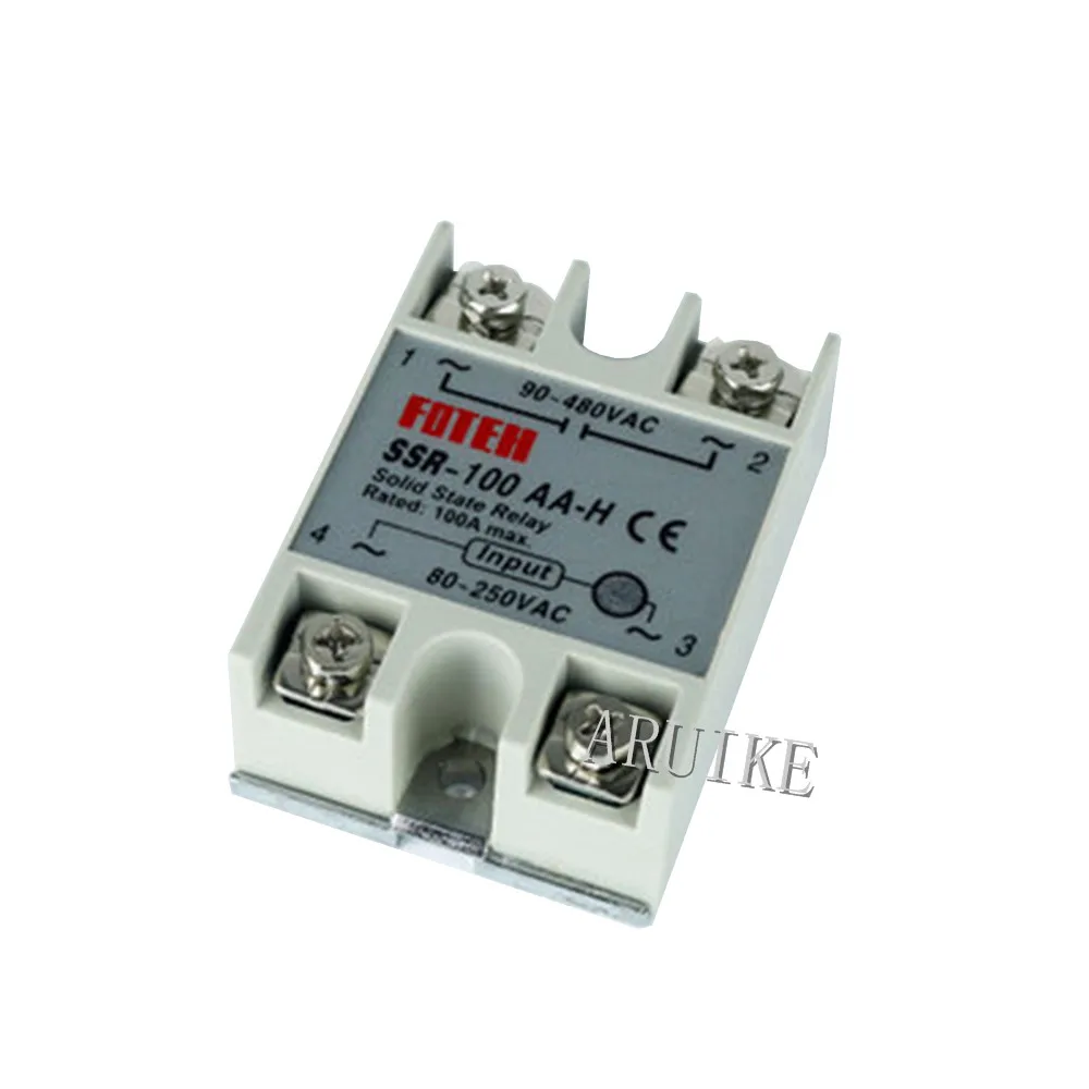 Solid state relay SSR-90AA-H 100AA-H 120AA-H 70A 80A actually 80-250V AC 90-480V  SSR H  solid  Resistance Regulator