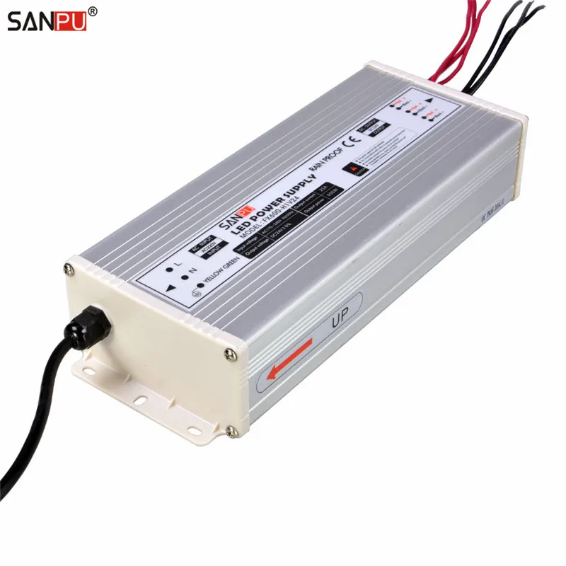 

SANPU SMPS 600w 24v LED Drive 25a Constant Voltage Switching Power Supply 220v 230v ac-dc Lighting Transformer Rain Proof IP63