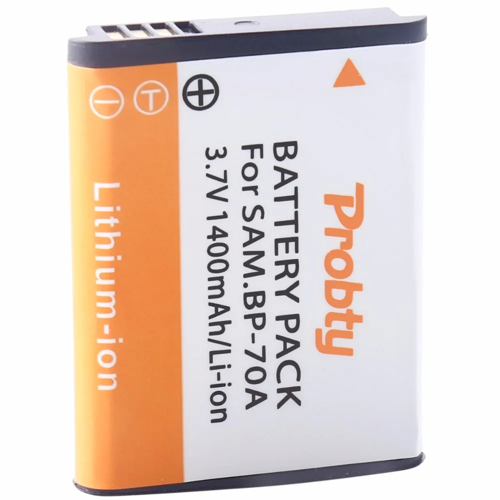 Probty  BP-70A BP 70A BP70A Rechargeable Li ion Battery For Samsung PL80 PL90 PL100 ES70 SL50 SL600 ST30 ST60 ST65 TL105 camera