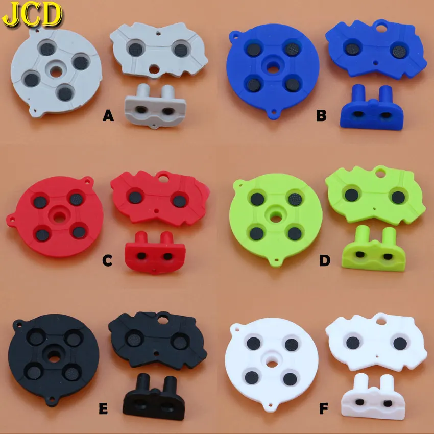 

JCD 1Set Colorful Rubber Conductive Buttons A-B D-pad For GBA Silicone Conductive Start Select Keypad