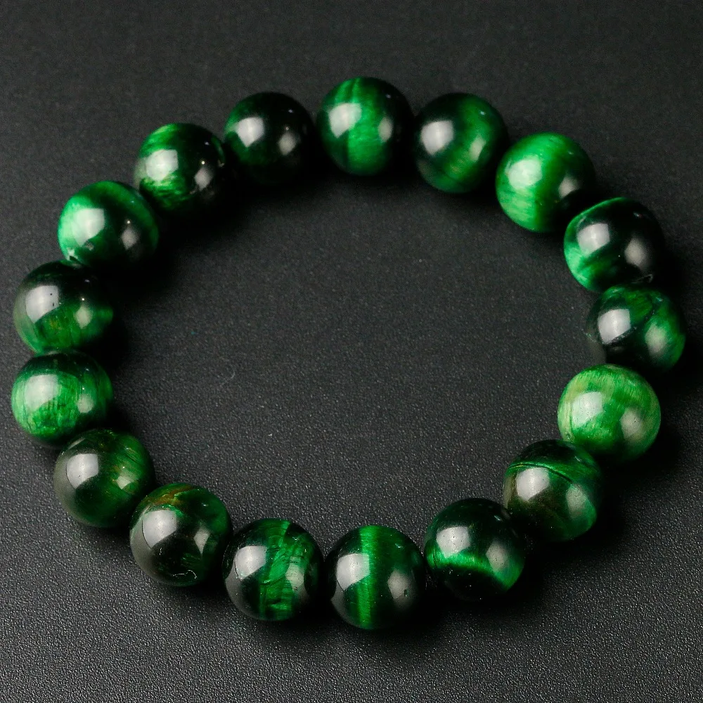 Green Tiger Eye Kralen Armbanden & Bangles Trendy Natuursteen Armband Voor Vrouwen Lucky Mannen Sieraden