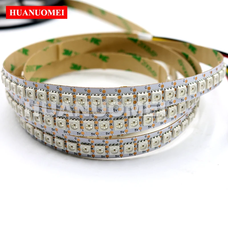 

2M/Roll 5V 144LEDs/M APA107 Addressable Pixel RGB LED Strip 5050 SMD Flexible Tape Lights WHITE PCB Non-waterproof IP20 Indoor