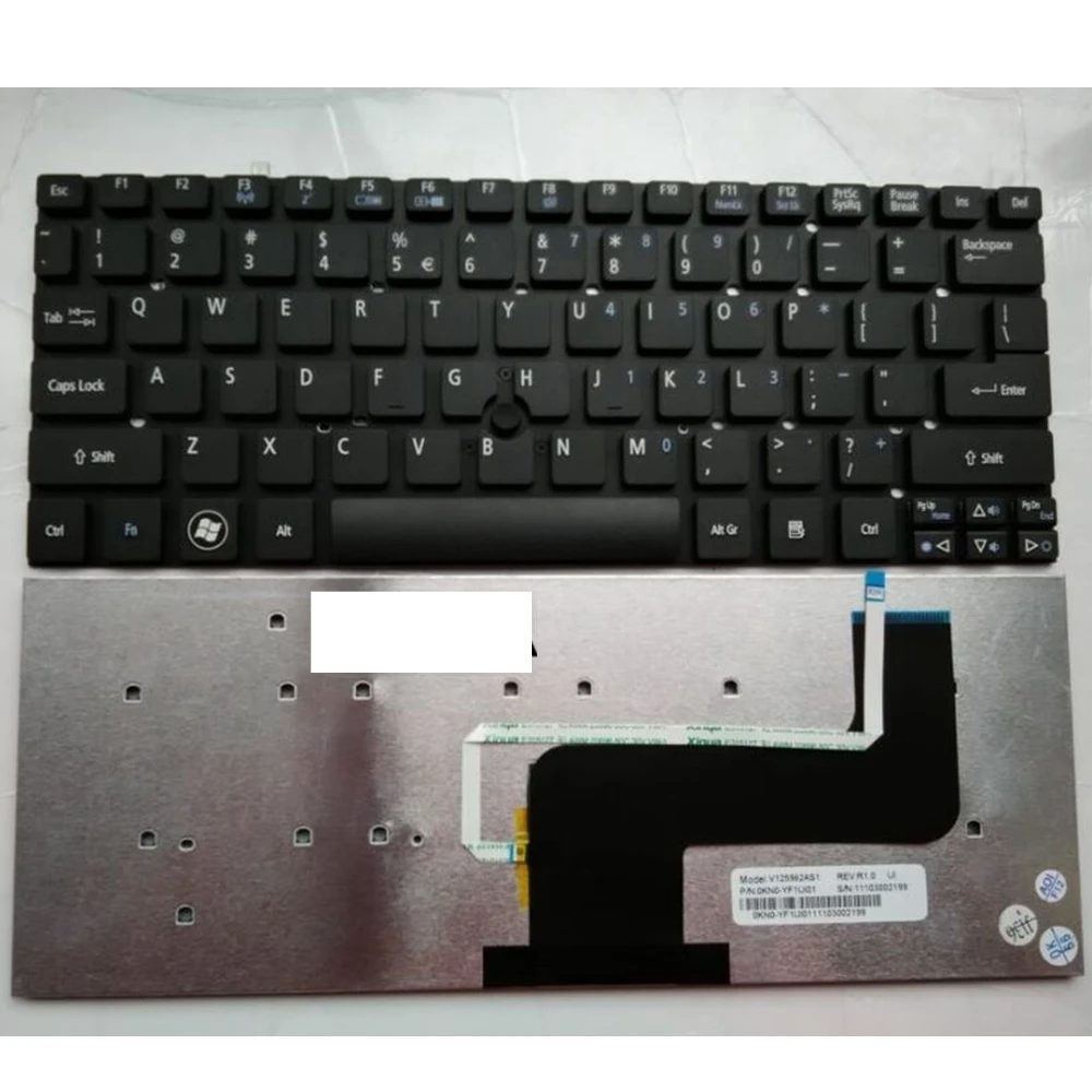 

US Black New English Replace laptop keyboard For Acer For Iconia Tab W500 With pointing sticks