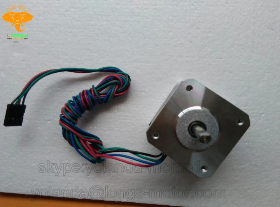 [3-7days ship]EU Free Shipping Stepper Motor 5PCS Nema17 57oz.in 1m cable W Connector 3D Printer