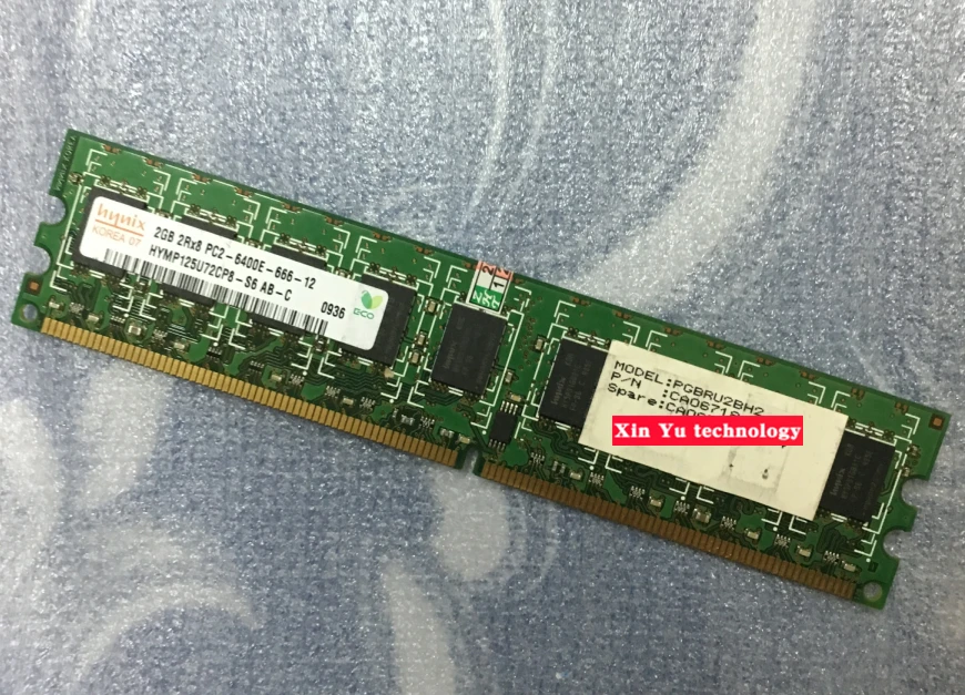 For Hynix 2GB DDR2 800MHz 2G PC2-6400E 2Rx8 pure ECC Server memory RAM 240pin Lifetime warranty