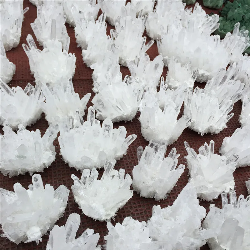 Natural Rock Quartz Crystal Cluster Clear Crystal Mineral Specimen Home Decoration Healing Gemstone