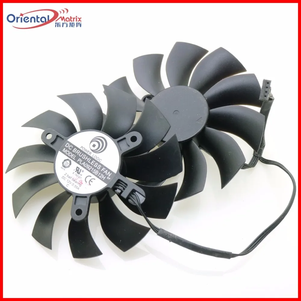 PLA09215B12H 12V 0.55A 86mm 4Pin For EVGA GTX1050TI GTX1070 GTX1080 GTX1080TI Graphics Card Cooling Fan