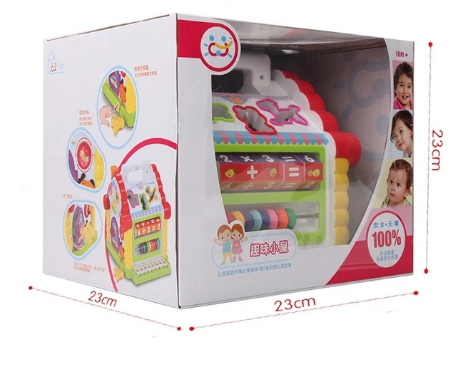 Sinh Nhật tốt nhất Quà Tặng Miễn Phí Shiping Bé Fun House trong tất cả các/bé đếm & sắp xếp nhà/Đa Chức Năng Toy Musical/Colorfult bé hous