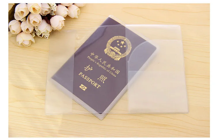 Transparent Passport Cover on Waterproof Document Bags Passport Protective Sleeve