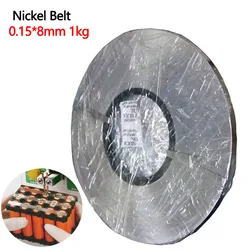 1kg 0.15x8mm nikel şerit 18650 pil paketi kaynak nikel kemer nikel kaplama çelik şerit lityum pil bağlantı sac