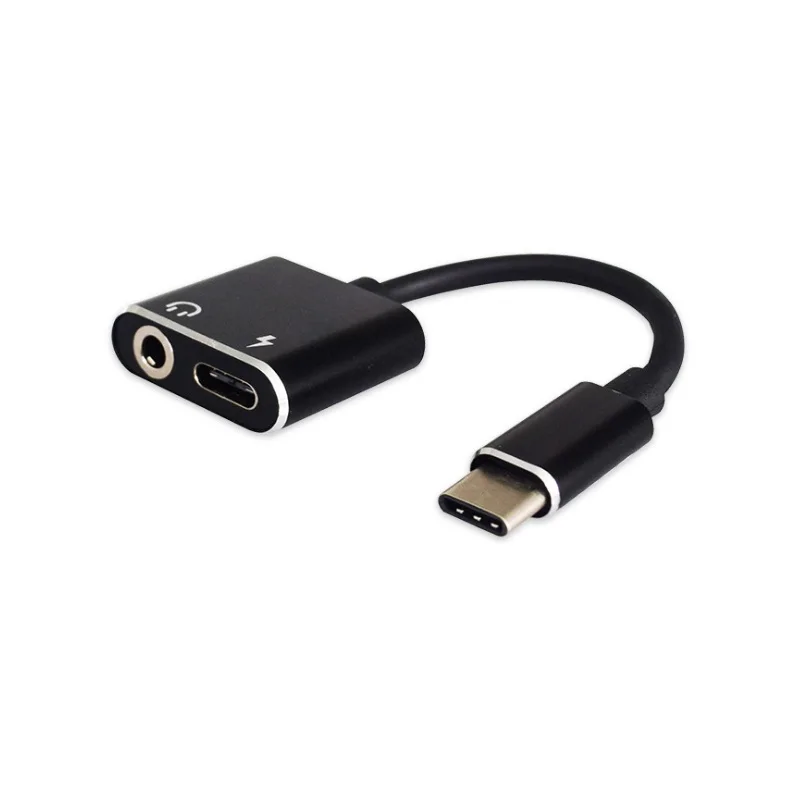 2 In1USB Type-Cถึง3.5มม.แจ็คAUXหูฟังอะแดปเตอร์หูฟังสายสำหรับแท็บเล็ตแล็ปท็อปสมาร์ทโทรศัพท์Huawei Xiaomi