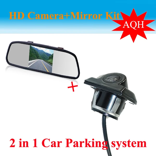 Rear view camera system with 5inch digital LCD mirror monitor,  Night Vision Camera for car/van/truck reversing parking