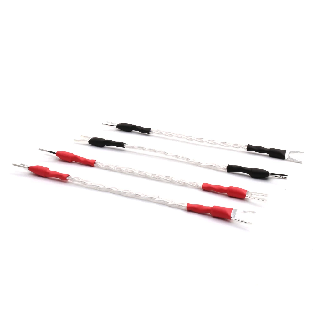 Hifi Speaker Jumper HIFI Budweiser Silver-plated Y spade terminal Canare Cable  1set