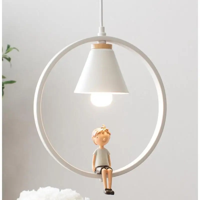 

Warmly children hanging lamp boy light lustre Kid's suspension luminaire Living Room Bar Cafe Restaurant iron E27 pendant lights