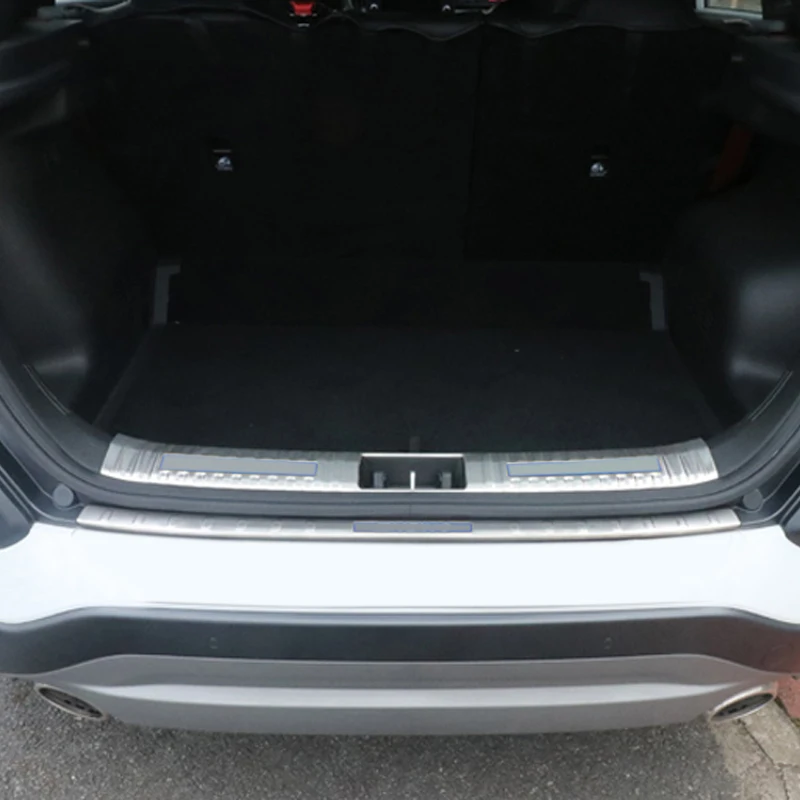 Car Accessories 2PCS Stainless Steel Inner & Outer Rear Bumper Protector Guard Plate Cover Trim For Hyundai Kona 2017-2022