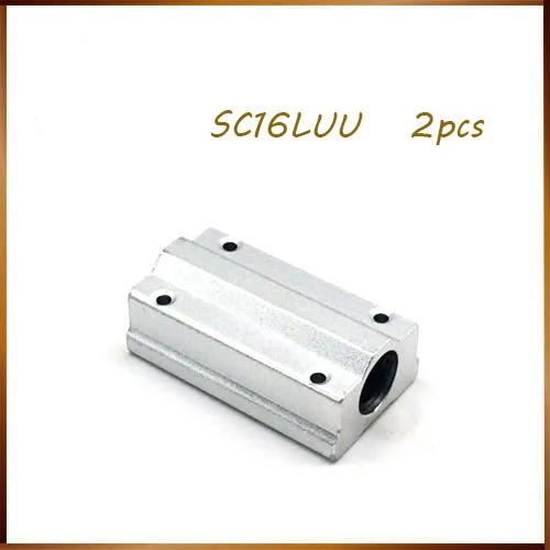 

2pcs/lot Free shipping SC16LUU SCS16LUU 16mm long type Linear Ball Bearing Block CNC Router