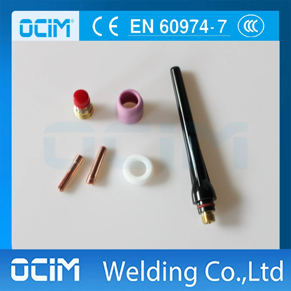 6PCS Small TIG Welding Accessory Kit With Stubby Gas Lens 4GL