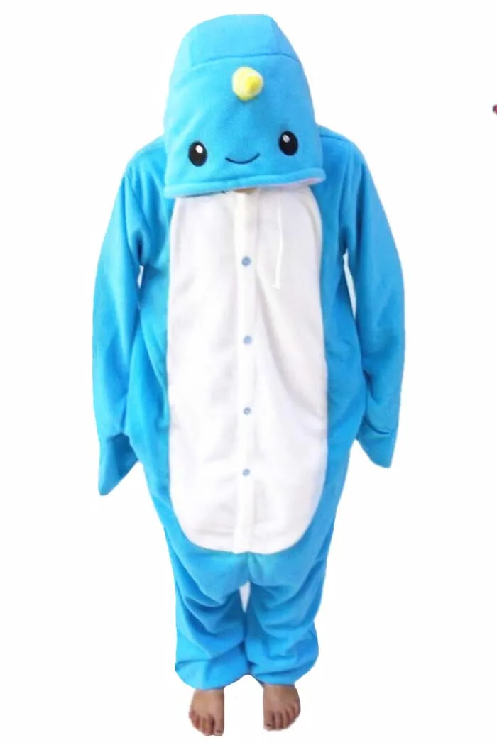 Novo animal pijamas feminino trajes narwhal onesias homem pijamas trajes dos desenhos animados pijamas pijamas