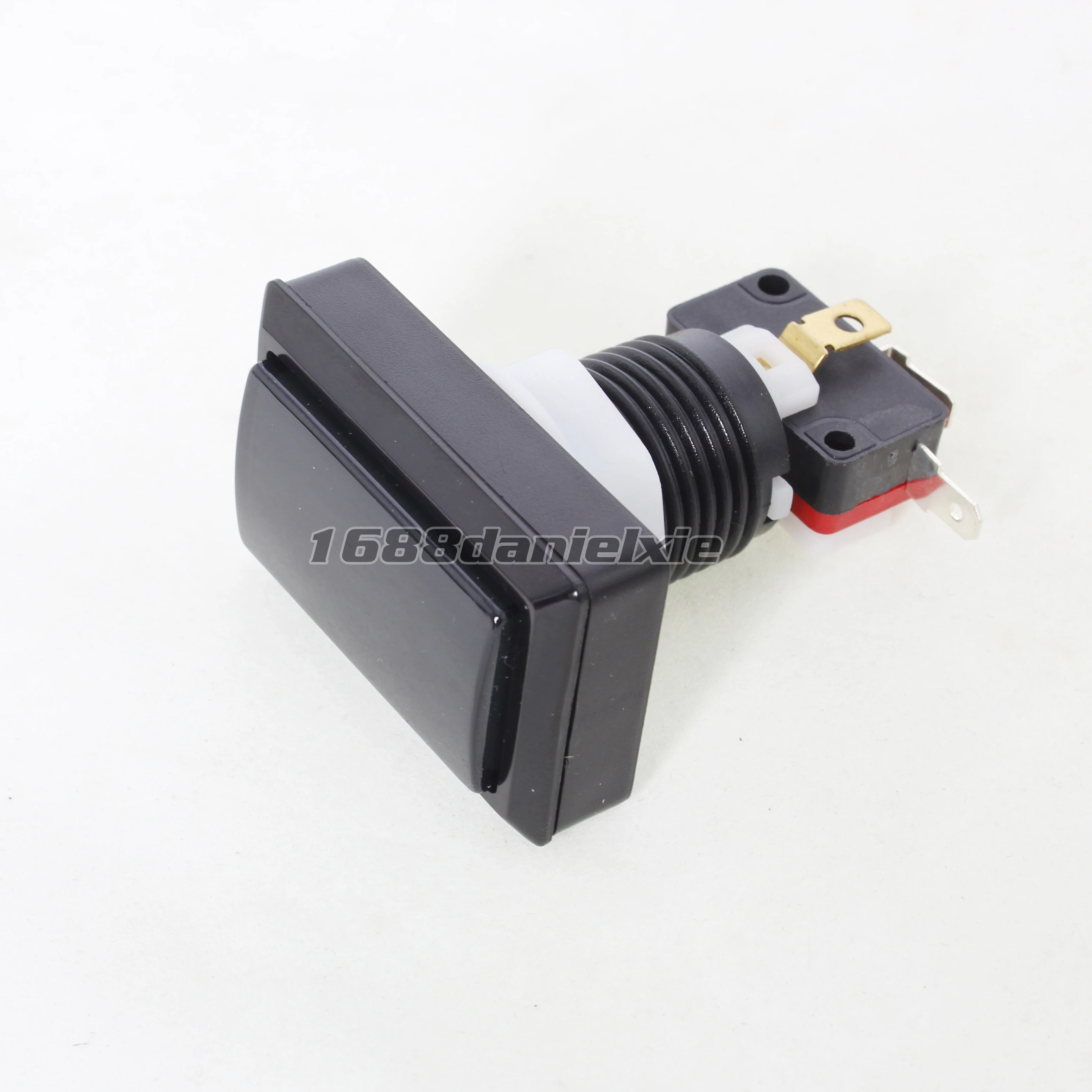 Botão iluminado para a máquina de fliperama iidx, 7 botões retangulares com 2 leds quadrados, iluminação para gamers