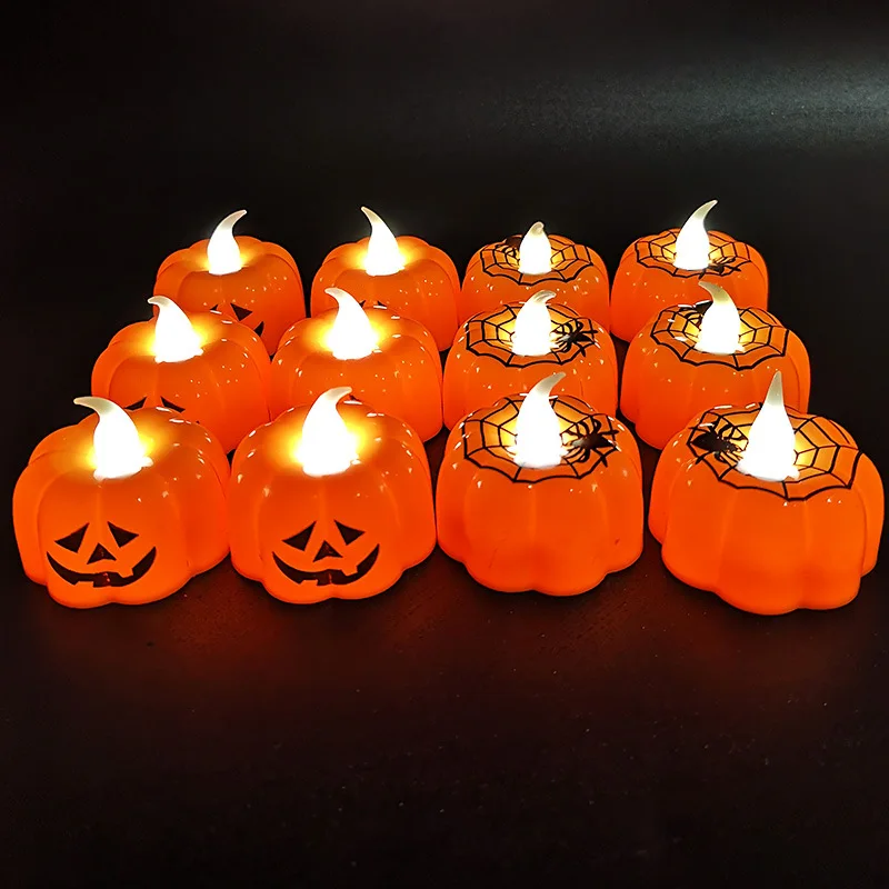 mycyk Halloween Light pumpkin small light New Bar KTV atmosphere decor LED electronic light candle Night light without batteries