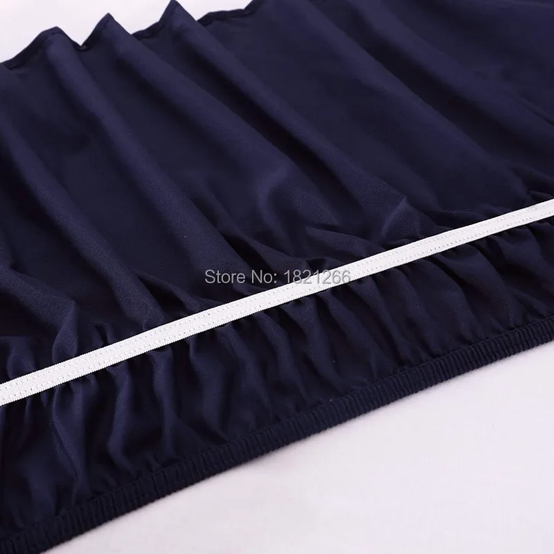 Navy blue Bed Skirt Brushed Cloth Bed Covers without Bed Surface King Queen Size Elastic Band Bed Skirts 38cm Height Bedspread